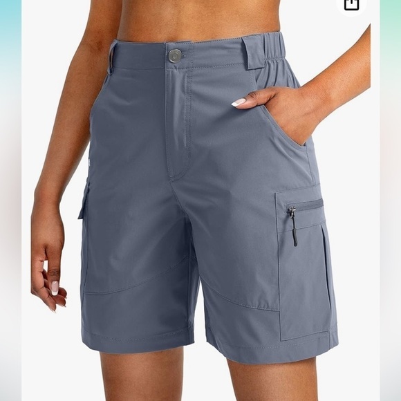 Viodia 7" Hiking Cargo Shorts Pockets Quick Dry Lightweight Golf Casual Summer - Picture 1 of 9